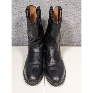 Ariat Heritage Roper Western Long Leather Boots Size 10B in Black 14501